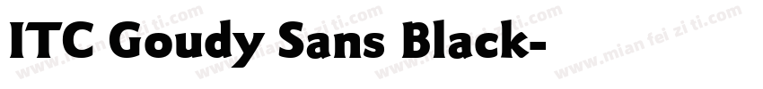 ITC Goudy Sans Black字体转换